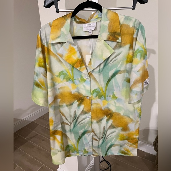 NWT SET - The Fifth Label organic script top & shorts graffiti floral - small - Picture 9 of 9